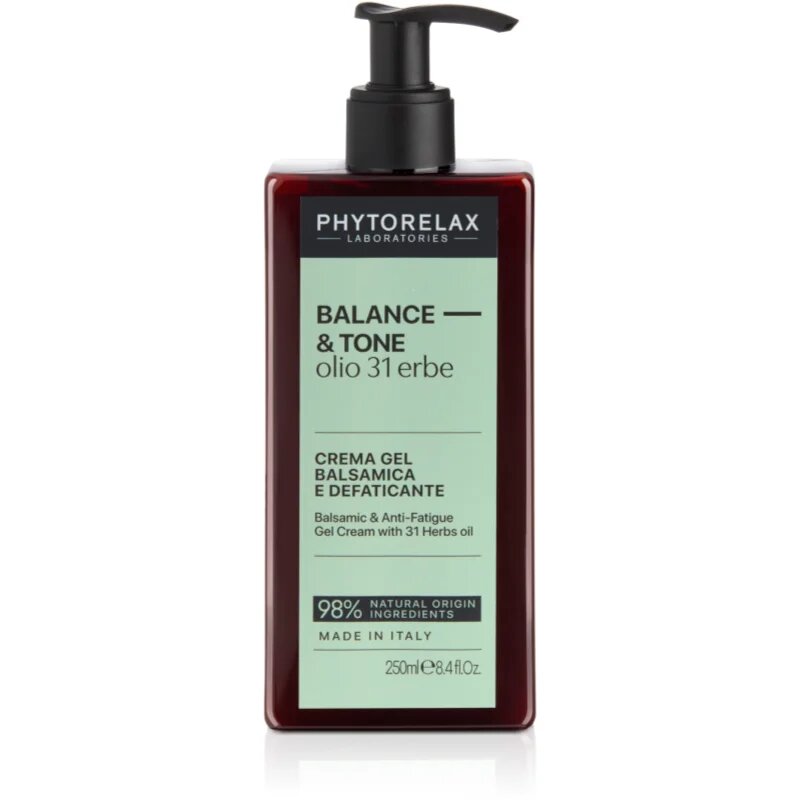Phytorelax Laboratories 31 Herbs frissítő gél krém a testre és a lábra 250 ml