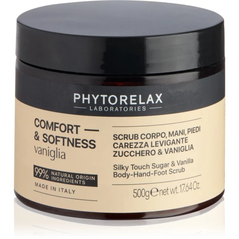 Phytorelax Laboratories Comfort & Softness Vanilla kisimító peeling kézre lábra és testre 500 ml
