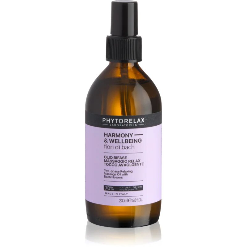 Phytorelax Laboratories Fiori di Bach relaxáló masszázsolaj 200 ml