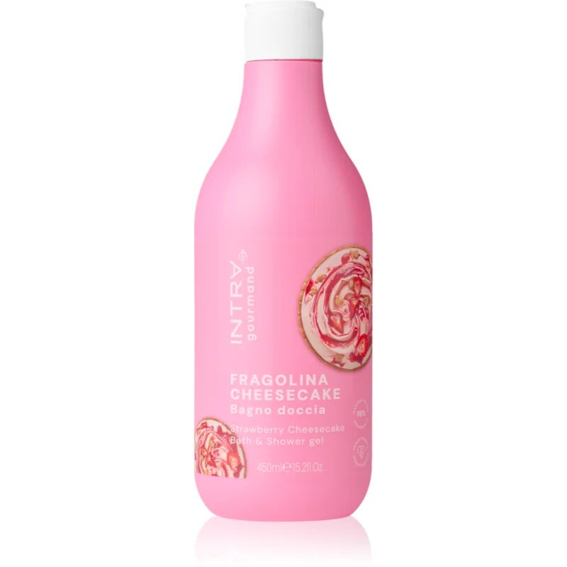 Phytorelax Laboratories Intra Gourmand Strawberry Cheesecake tusoló- és fürdőgél 450 ml