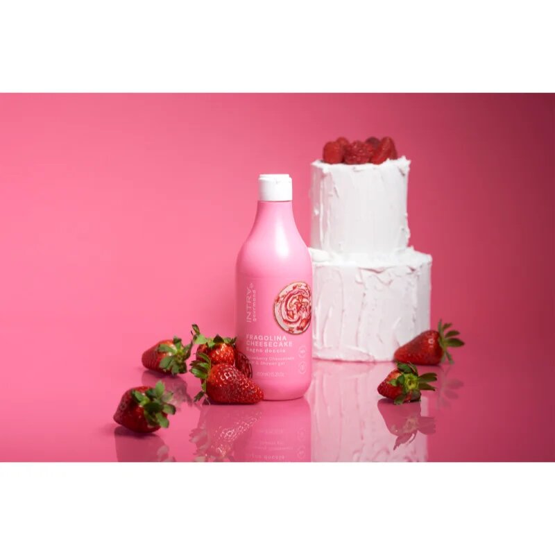 Phytorelax Laboratories Intra Gourmand Strawberry Cheesecake tusoló- és fürdőgél 450 ml