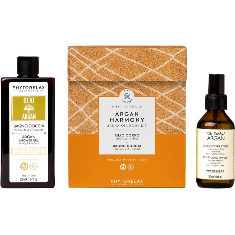 Phytorelax Laboratories Soft Rituals Argan Harmony ajándékszett a táplálásért és hidratálásért