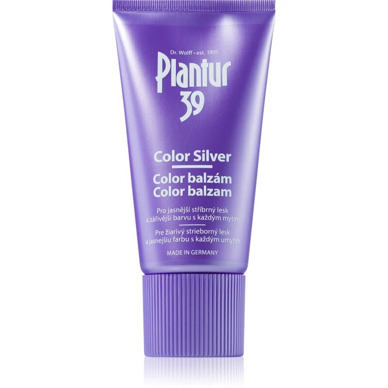 Plantur 39 Color Silver balzsam koffein kivonattal semlegesíti a sárgás tónusokat 150 ml