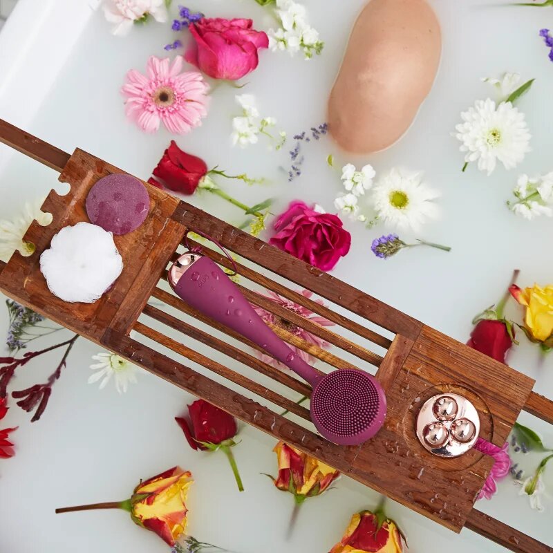 PMD Beauty Relax Body Massager Cserélhető fejek tisztító keféhez Berry 1 db