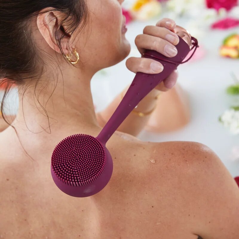 PMD Beauty Relax Body Massager Cserélhető fejek tisztító keféhez Berry 1 db
