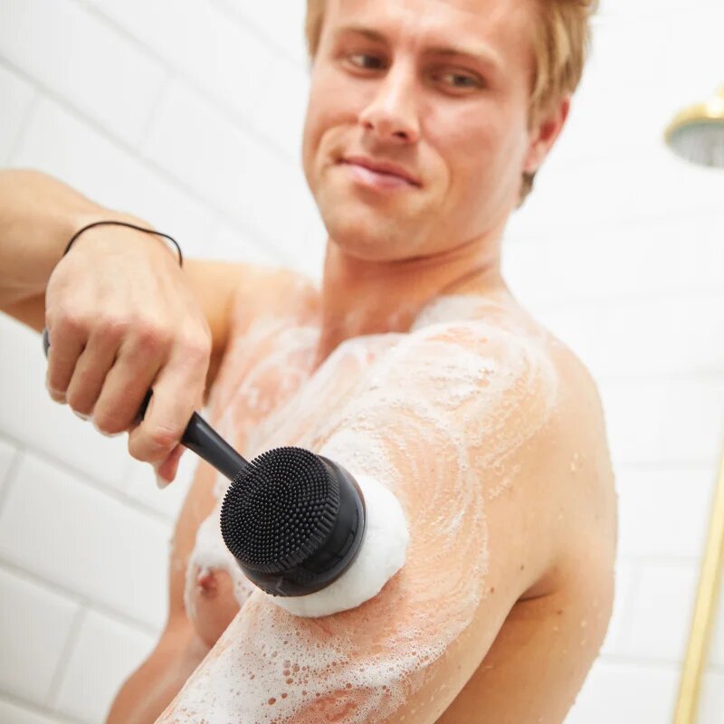 PMD Beauty Silverscrub Loofah Replacements Cserélhető fejek tisztító keféhez Black 2 db