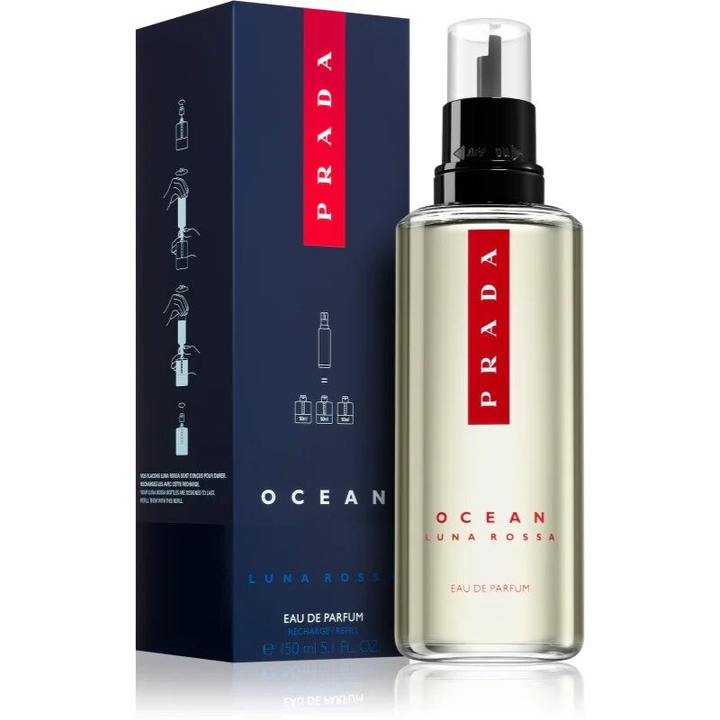 Prada Luna Rossa Ocean Eau de Parfum utántöltő uraknak Refill 150 ml
