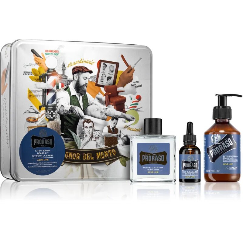 Proraso Azur Lime szett szakállra Azur Lime