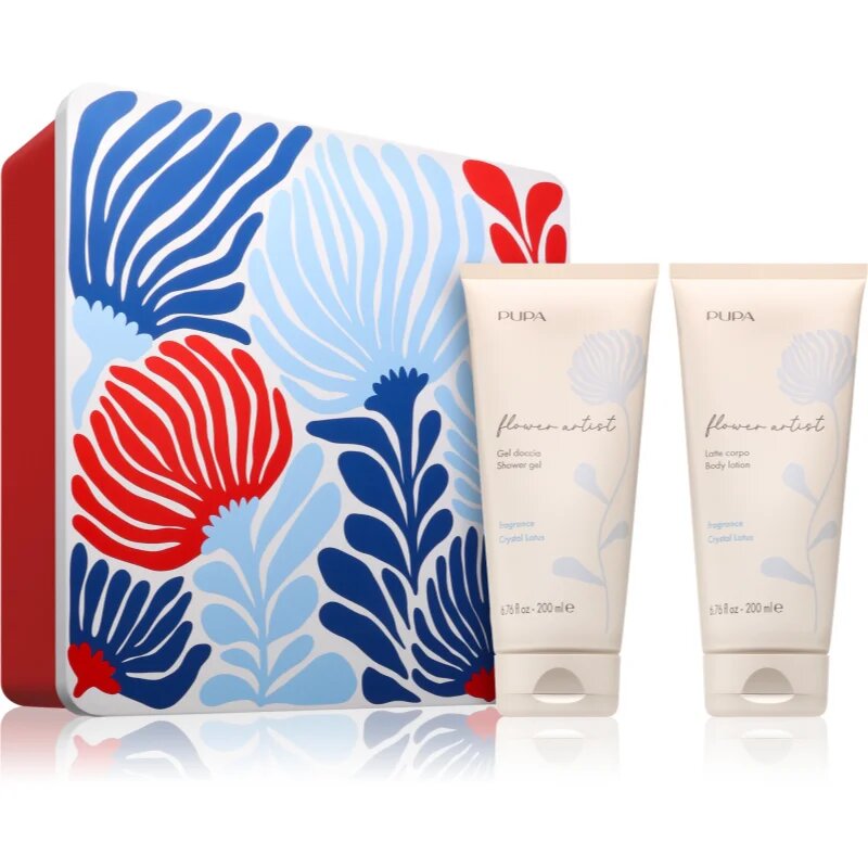 PUPA Milano Flower Artist Kit ajándékszett testre illattal Crystal Lotus