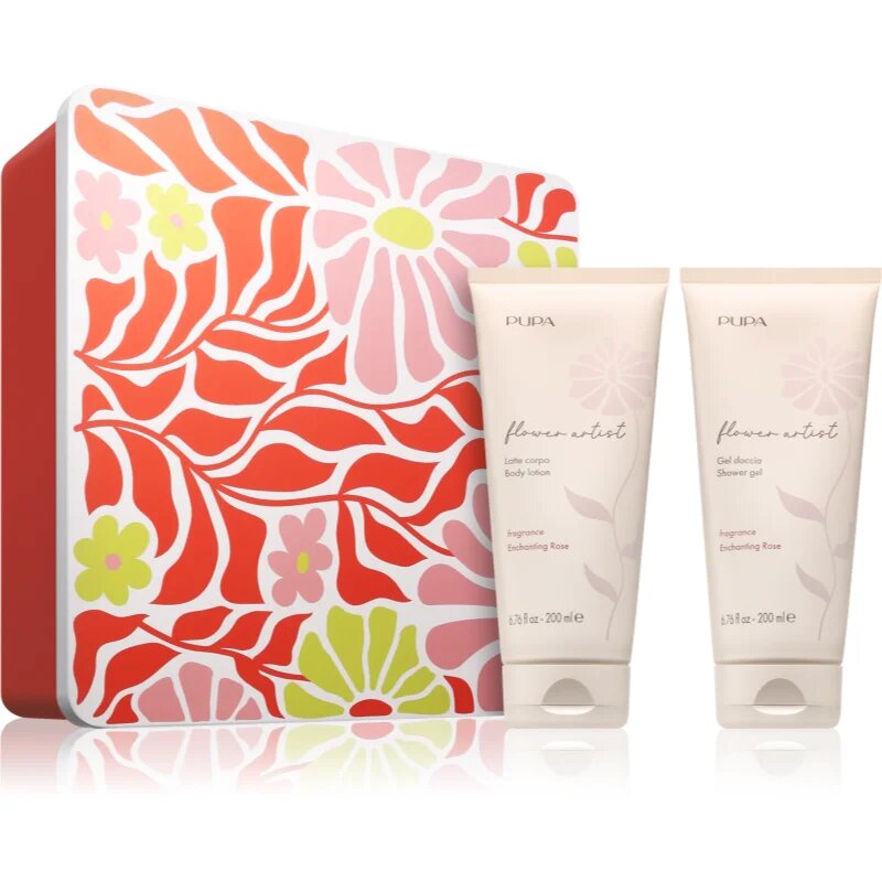 PUPA Milano Flower Artist Kit ajándékszett testre illattal Enchanting Rose
