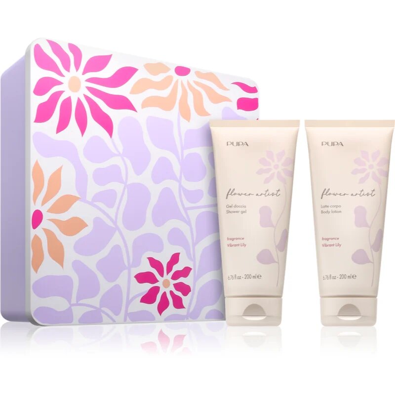 PUPA Milano Flower Artist Kit ajándékszett testre illattal Vibrant Lily