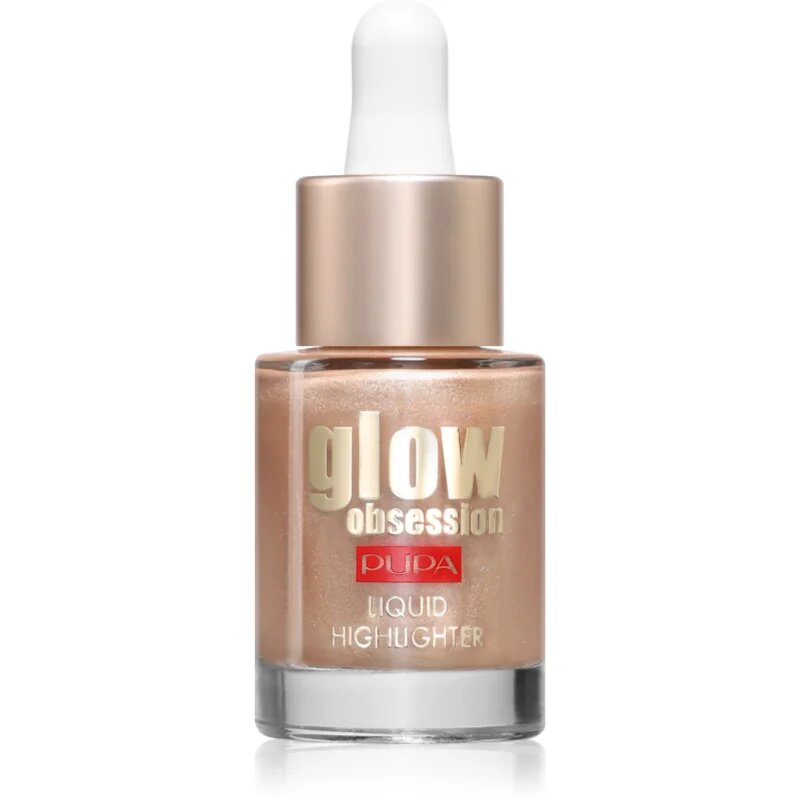 PUPA Milano Glow Obsession Liquid Highlighter folyékony bőrélénkítő árnyalat 002 - Moon Light 13.5 ml