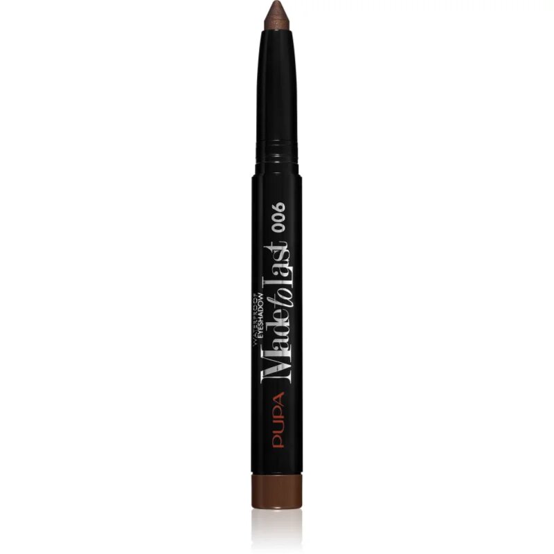 PUPA Milano Made to Last hosszantartó szemhéjfesték ceruza kiszerelésben vízálló árnyalat 006 Bronze Brown 1.4 g