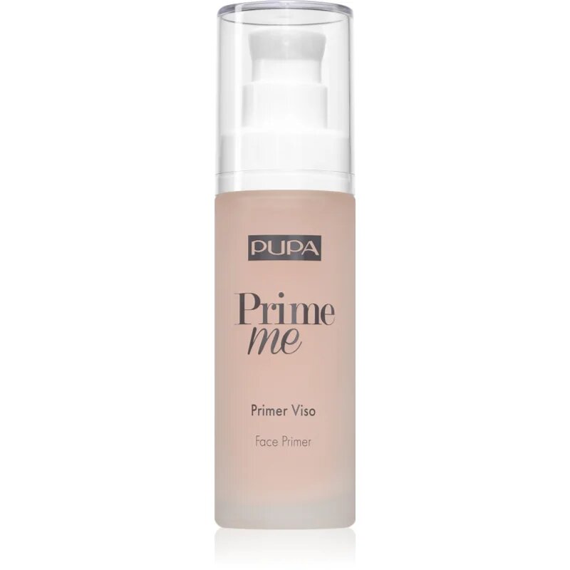 PUPA Milano Prime Me Perfecting Face Primer Egységesítő sminkalap a bőr tökéletlenségei ellen árnyalat 001 30 ml