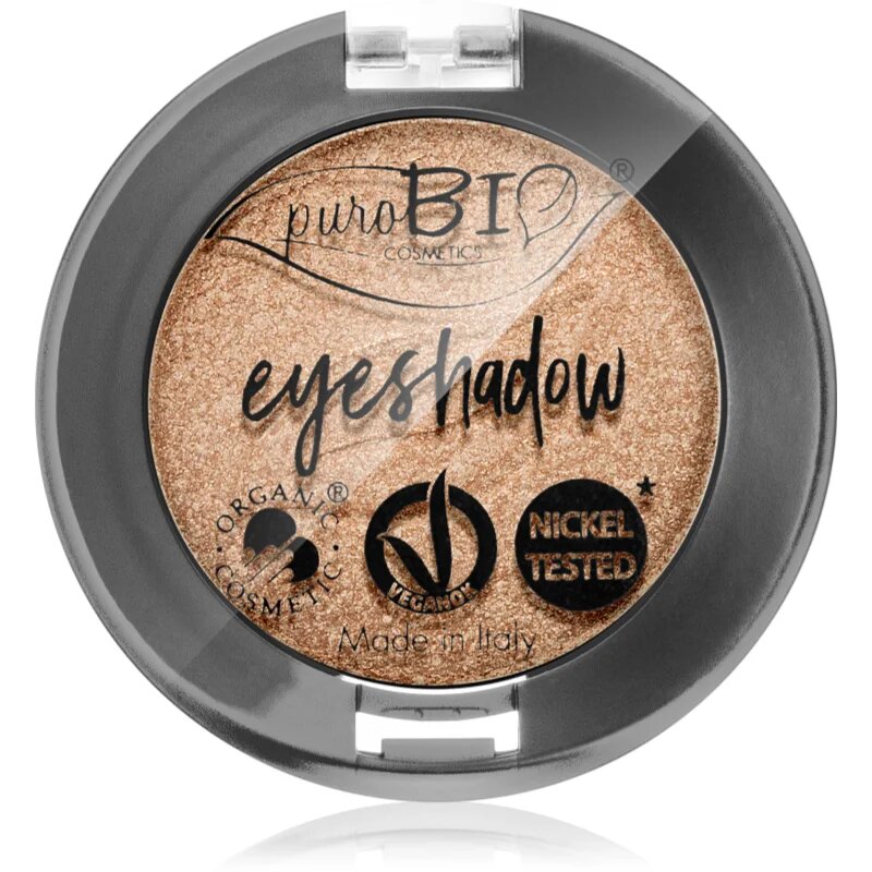 puroBIO Cosmetics Compact Eyeshadows szemhéjfesték árnyalat 01 Sparkling Wine 2.5 g