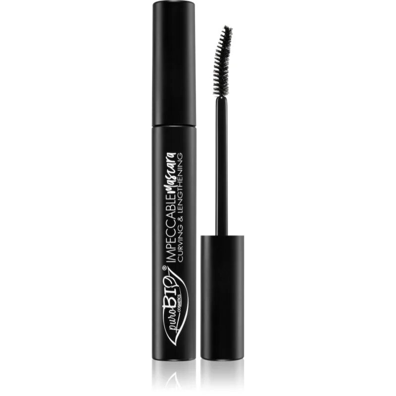 puroBIO Cosmetics Impeccable hosszabbító szempillaspirál 7 ml