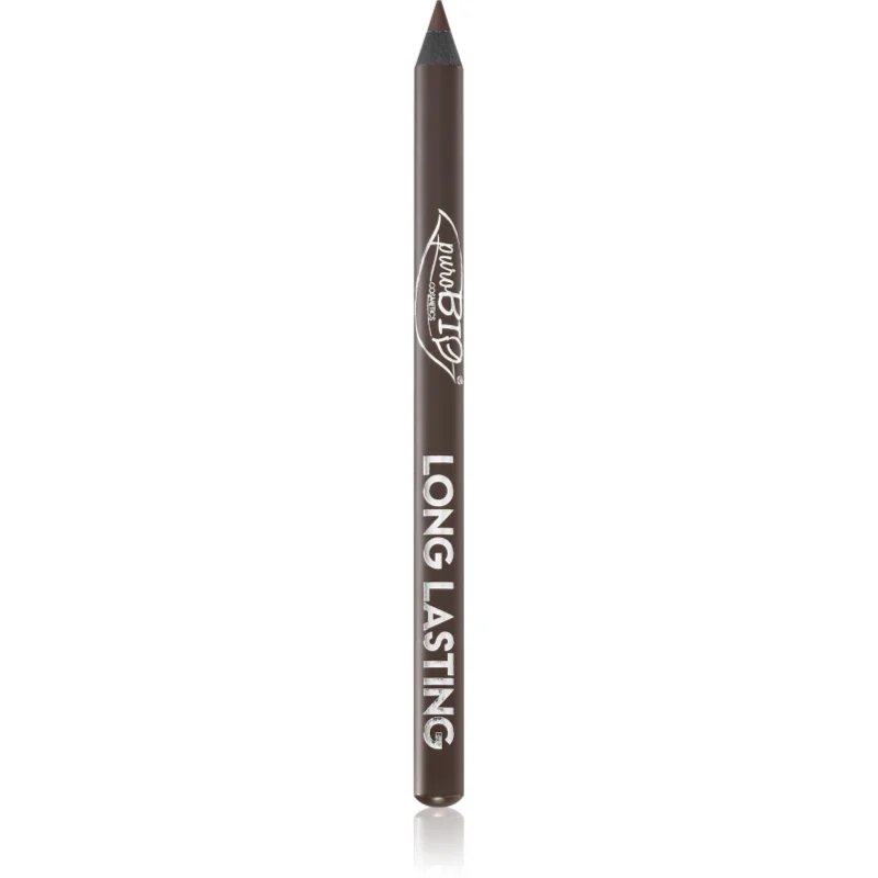 puroBIO Cosmetics Long Lasting Eyeliner tartós szemceruza árnyalat Brown 13 g