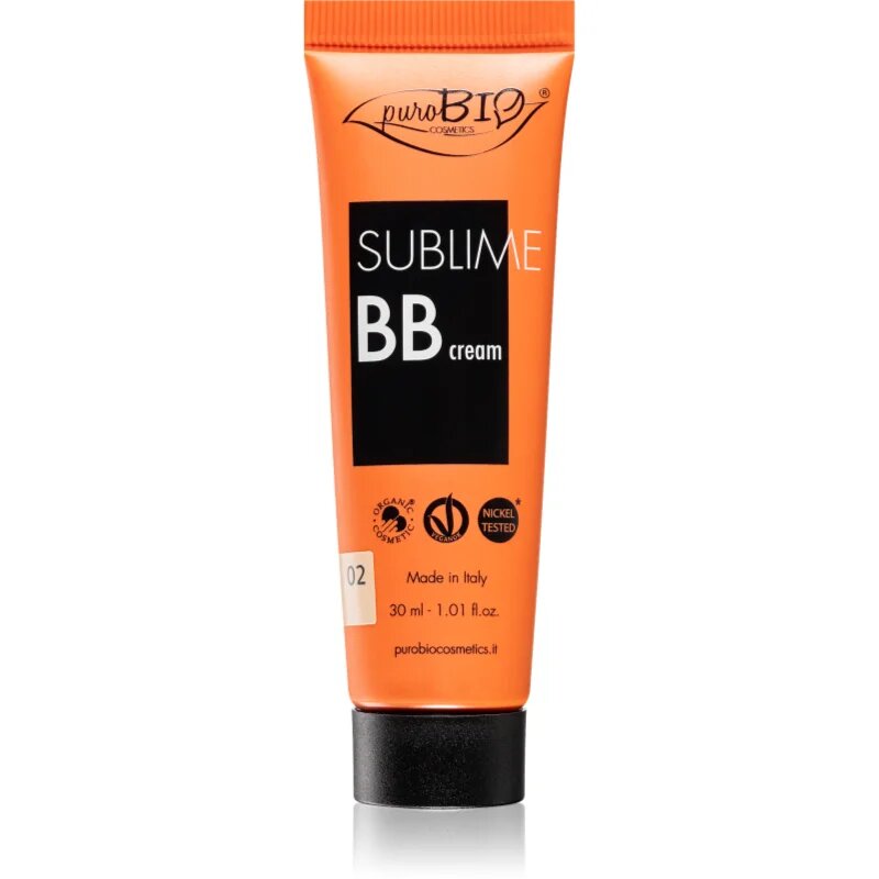 puroBIO Cosmetics Sublime hidratáló BB krém árnyalat 02 30 ml