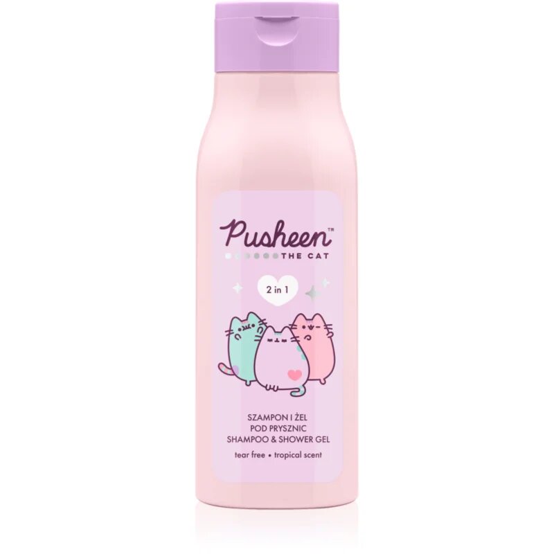 Pusheen 2 in 1 sampon és tusfürdő gél 2 in 1 400 ml