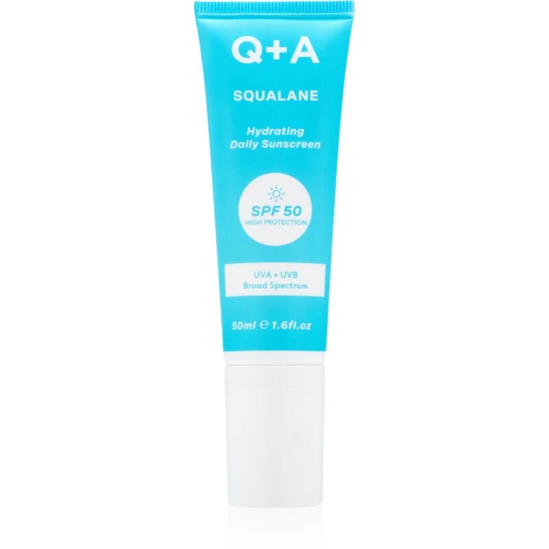 Q+A Squalane védőkrém az egész arcra SPF 50 50 ml