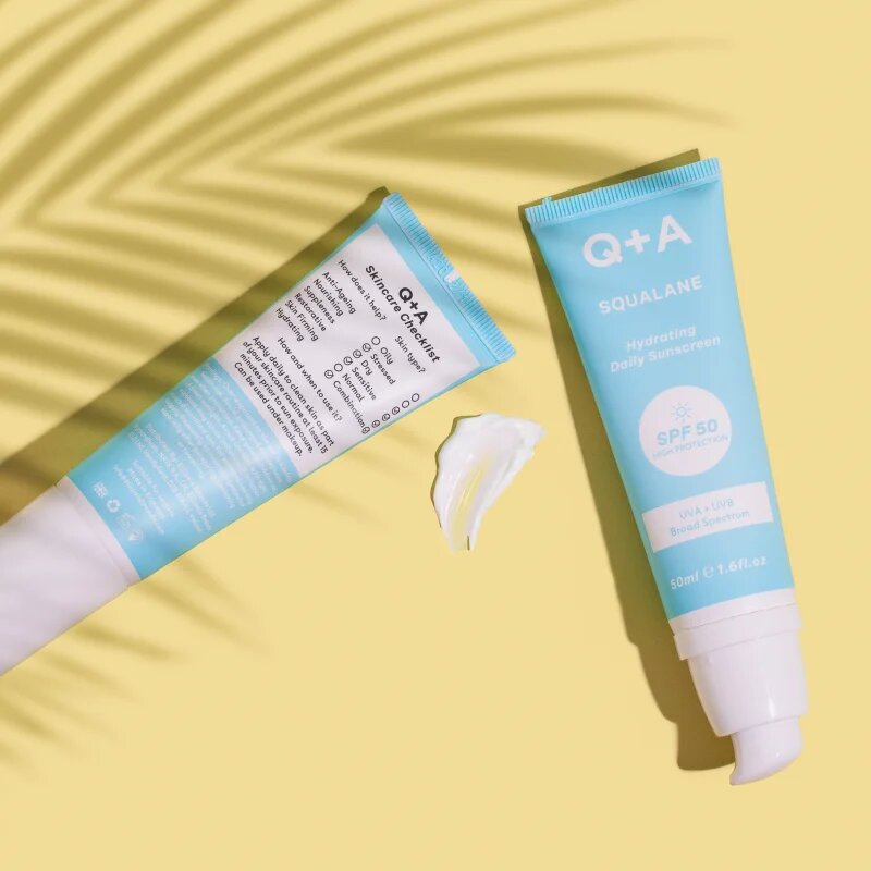 Q+A Squalane védőkrém az egész arcra SPF 50 50 ml