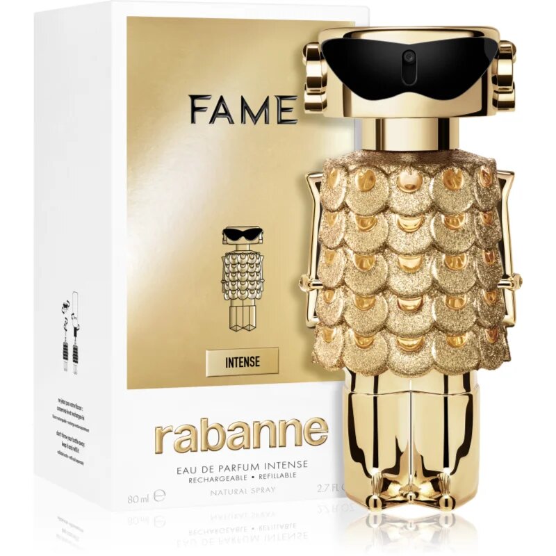 Rabanne Fame Intense Eau de Parfum utántölthető hölgyeknek 80 ml