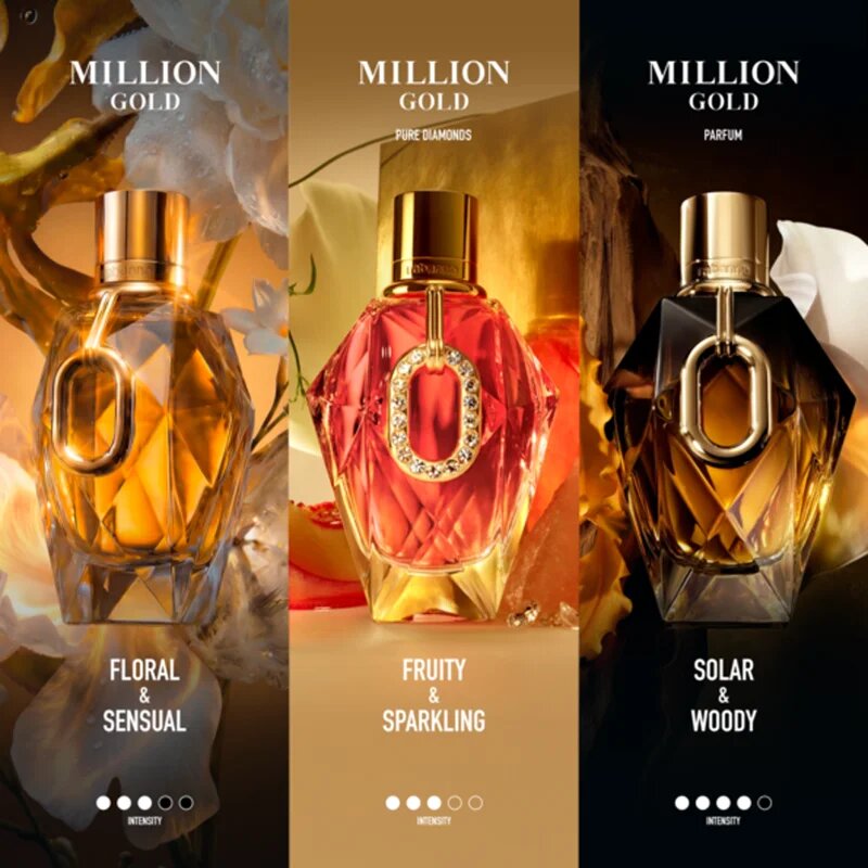Rabanne Million Gold For Her Eau de Parfum utántölthető hölgyeknek 50 ml