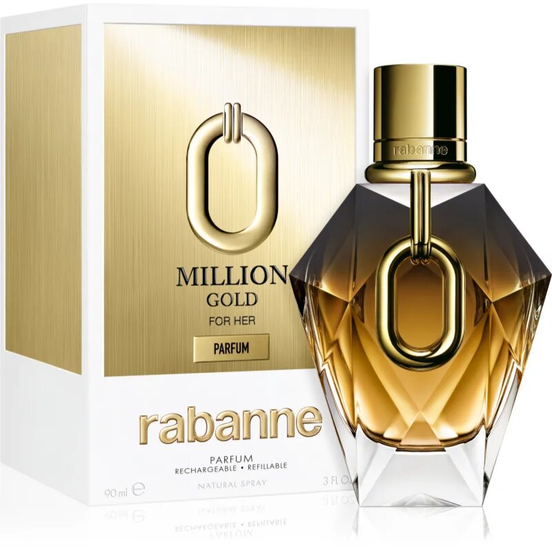 Rabanne Million Gold For Her Le Parfum parfüm utántölthető hölgyeknek 90 ml