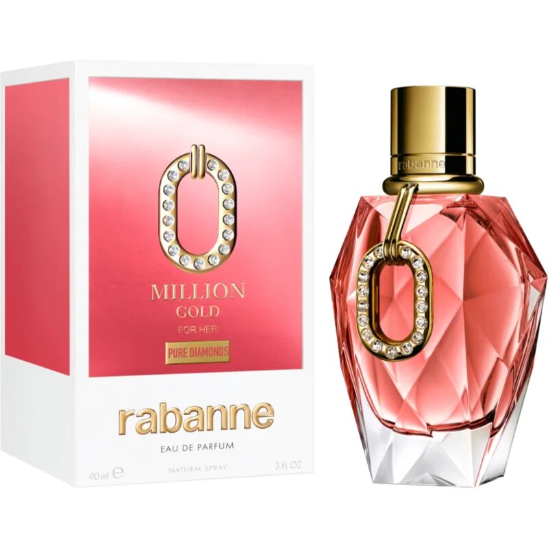 Rabanne Million Gold For Her Pure Diamonds Eau de Parfum hölgyeknek 90 ml