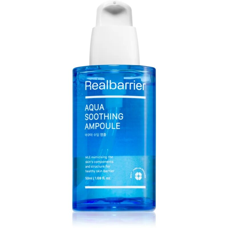 Real Barrier Aqua Soothing Ampoule hidratáló arcszérum nyugtató hatással 50 ml