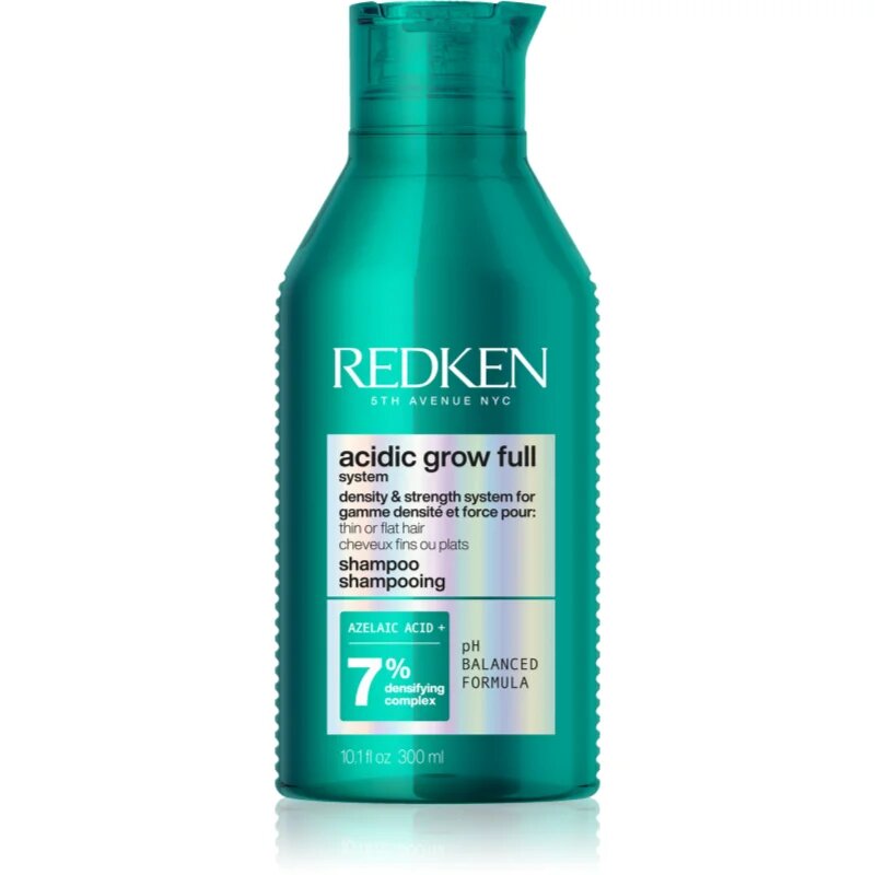 Redken Acidic Grow Full System Shampoo sampon a meggyengült és sérült hajra hajsűrűség fokozására 300 ml