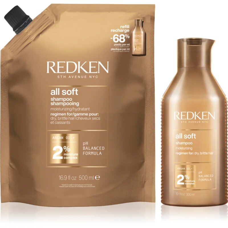 Redken All Soft takarékos kiszerelés száraz és törékeny hajra
