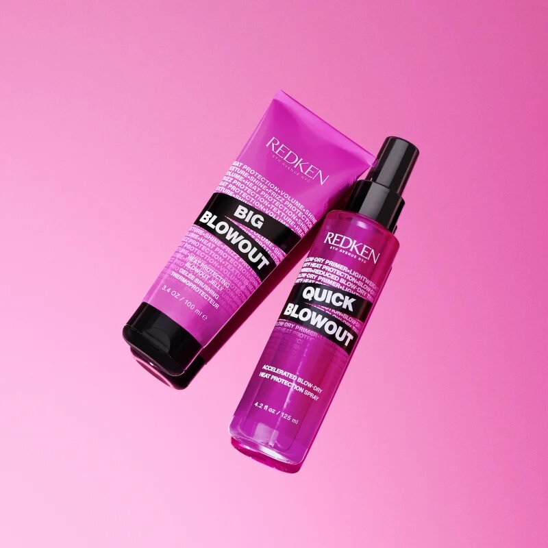 Redken Quick Blowout hővédő spray hajsütővassal és hajvasalóval kezelt hajra a gyorsabban beszárított hajhoz 125 ml