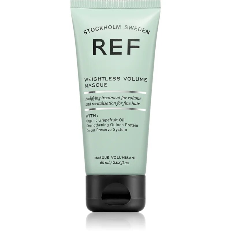 REF Weightless Volume Masque mélyhidratáló maszk a fénylő és selymes hajért 60 ml