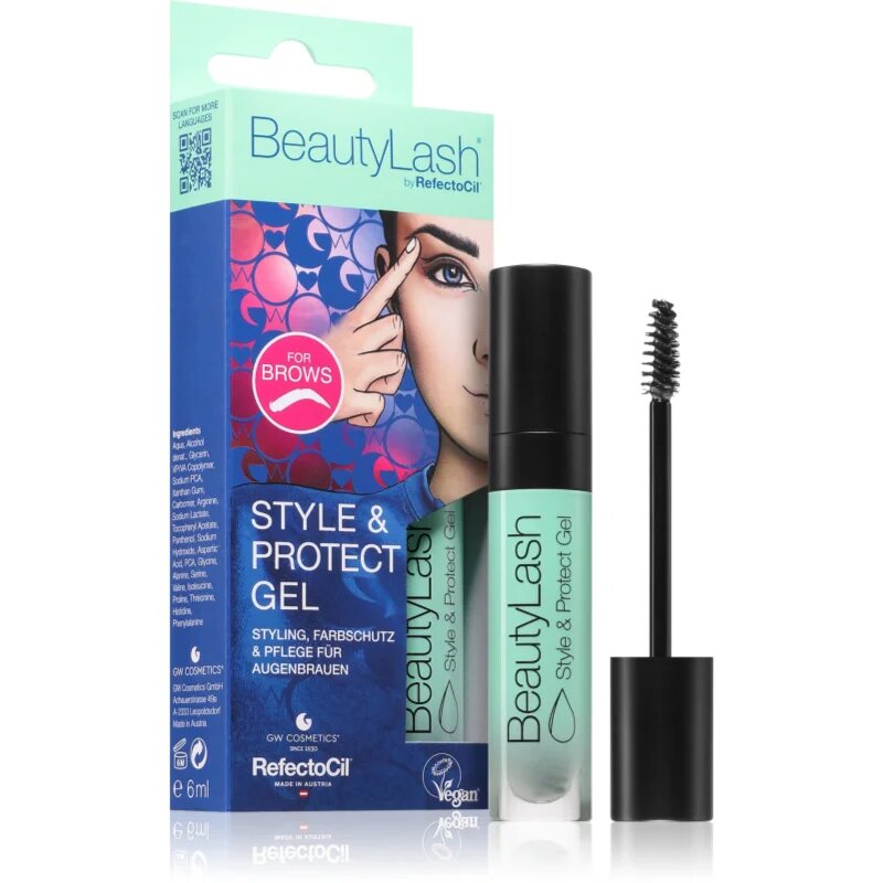 RefectoCil BeautyLash Style & Protect Gel fixáló gél szemöldökre átlátszó 6 ml