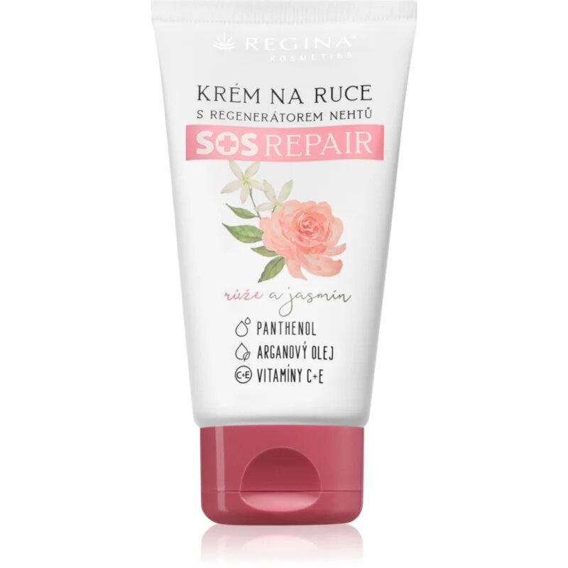 Regina SOS Repair regeneráló krém kézre és körmökre illatok Rose & Jasmine 50 ml