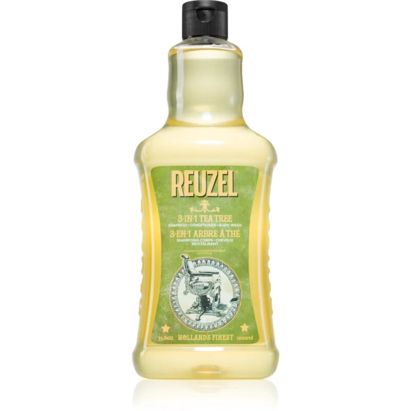 Reuzel Tea Tree 3 az 1 sampon kondicionáló és tusfürdő uraknak 1000 ml