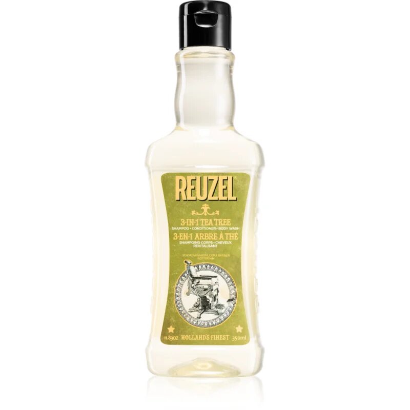 Reuzel Tea Tree 3 az 1 sampon kondicionáló és tusfürdő uraknak 350 ml