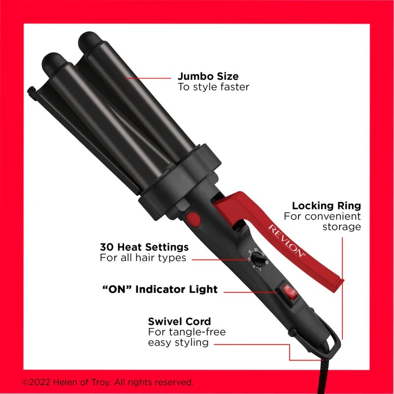 Revlon Beauty Wave Master Jumbo tripla hajsütővas 1 db