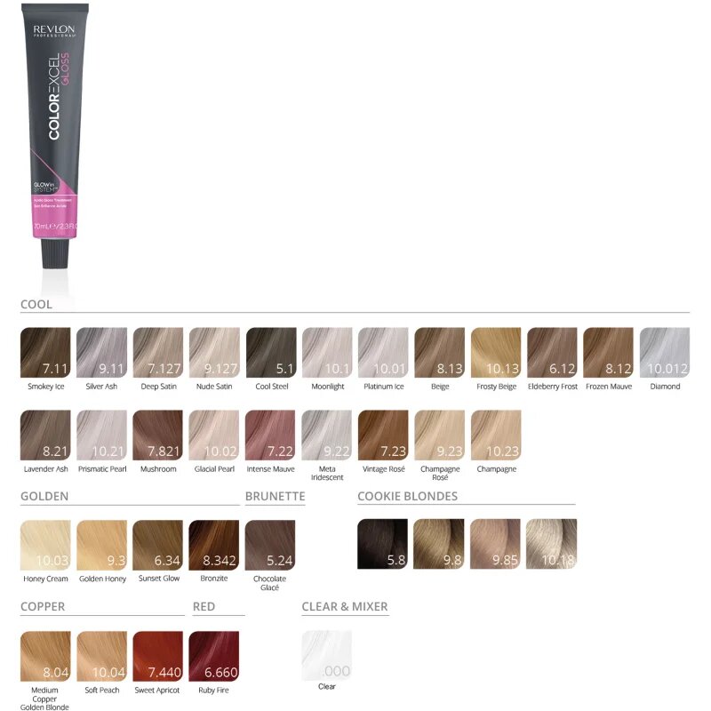 Revlon Professional Color Excel Acidic Gloss Treatment tartós hajszínező ammónia nélkül árnyalat 10.21 70 ml