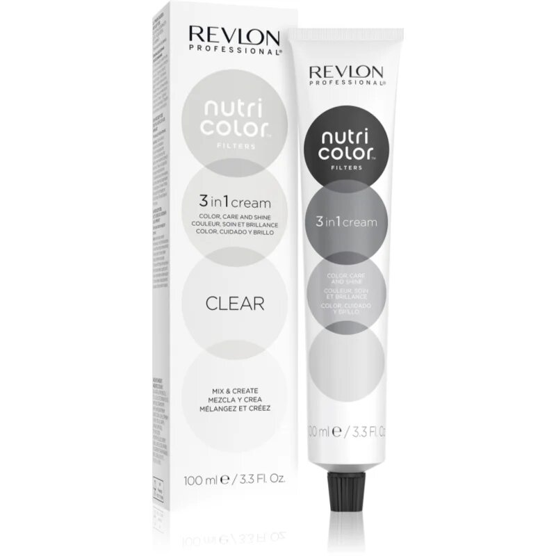 Revlon Professional Nutri Color Filters Metal-Ice tápláló tonizáló maszk professzionális használatra Clear 100 ml