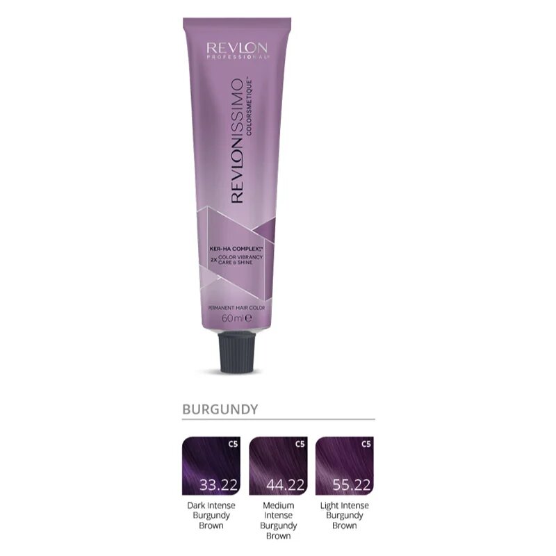 Revlon Professional Revlonissimo Colorsmetique Burgundy Shades tartós hajfesték burgundy 44.22 60 ml