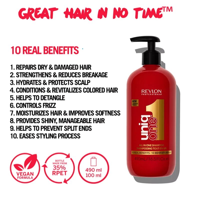 Revlon Professional UniqOne All In One Classsic tápláló sampon minden hajtípusra 490 ml