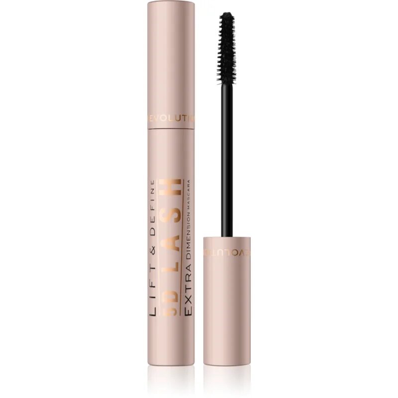 Revolution 5D Lash Extra szempillaspirál a hosszú és dús pillákért árnyalat Jet Black 14 ml