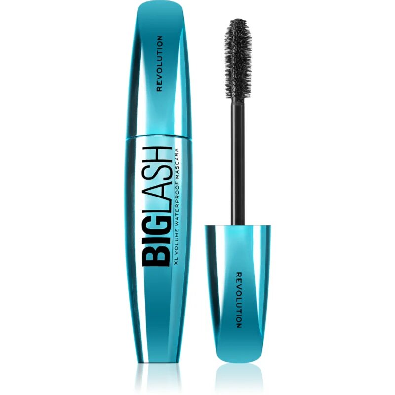Revolution Big Lash Volume vízálló és tömegnövelő szempillaspirál árnyalat Black 8 ml