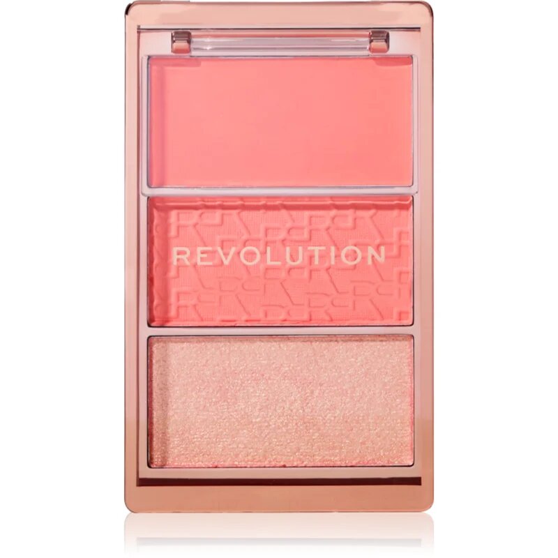 Revolution Blush Icon Palette arcpirosító paletta árnyalat Authentic Peach 9.8 g