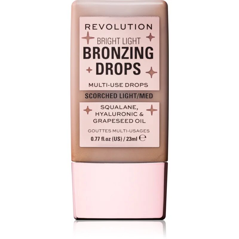 Revolution Bright Light Bronzing Drops folyékony bronzosító árnyalat Bronze Scorched 23 ml