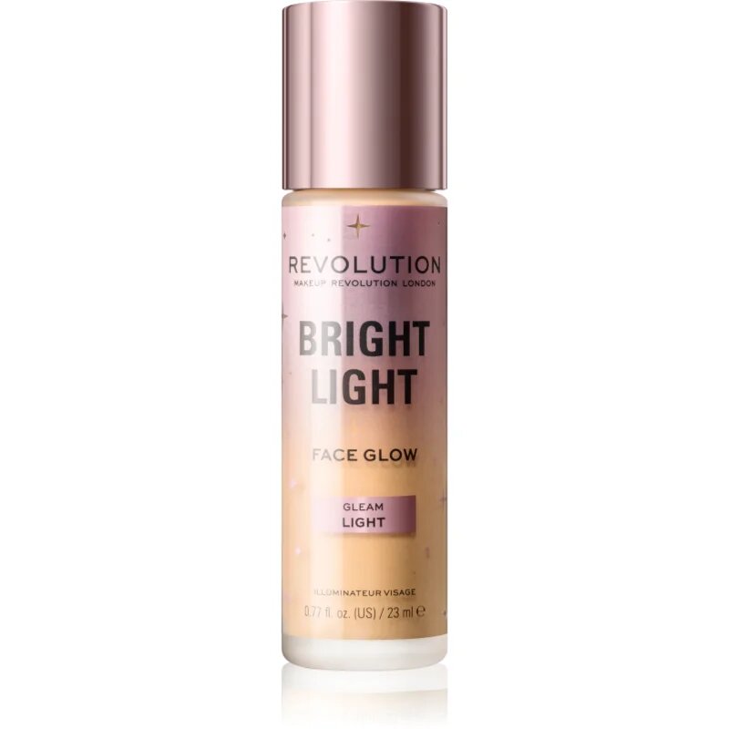 Revolution Bright Light Face Glow világosító tonizáló fluid árnyalat Gleam Light 23 ml