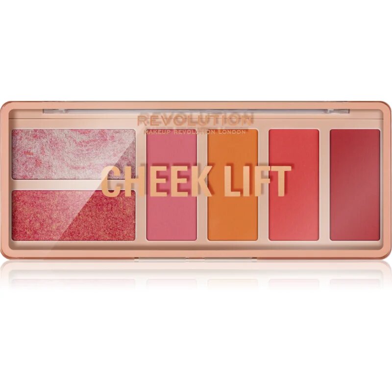 Revolution Cheek Lift arcpirosító paletta árnyalat Pink Energy 6x1.8 g