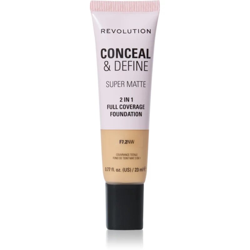 Revolution Conceal & Define mattító alapozó árnyalat F7.2NW 23 ml